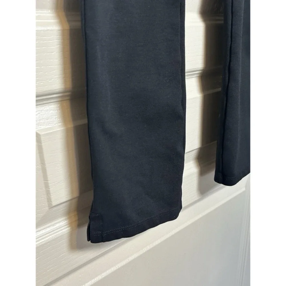 American Giant Ponte Kick‎ Flare Pants 4 Black Pull On Stretch Minimalist travel